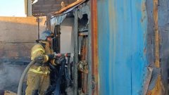 В Бузулуке при пожаре в жилом вагончике пострадал мужчина