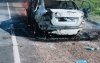 Volkswagen сгорел после лобового ДТП на трассе Оренбург — Казань