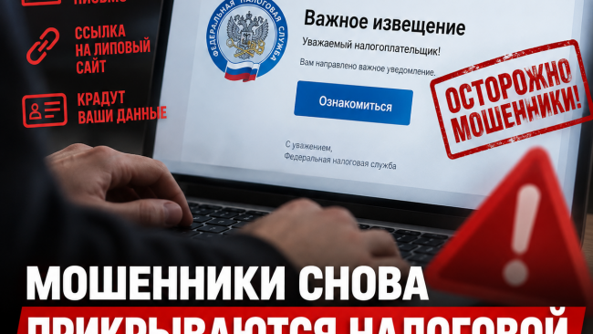 Мошенники снова маскируются под налоговую