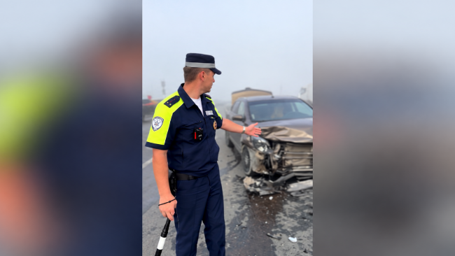 Туман стал причиной ДТП на трассе в Оренбуржье
