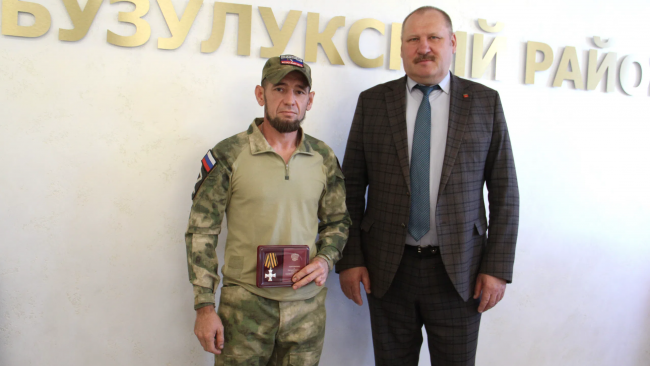 Нашему земляку вручили Георгиевский крест