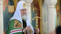 Патриарх Кирилл освятил закладной камень Преображенского собора в Оренбурге