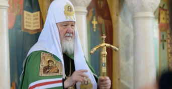 Патриарх Кирилл освятил закладной камень Преображенского собора в Оренбурге
