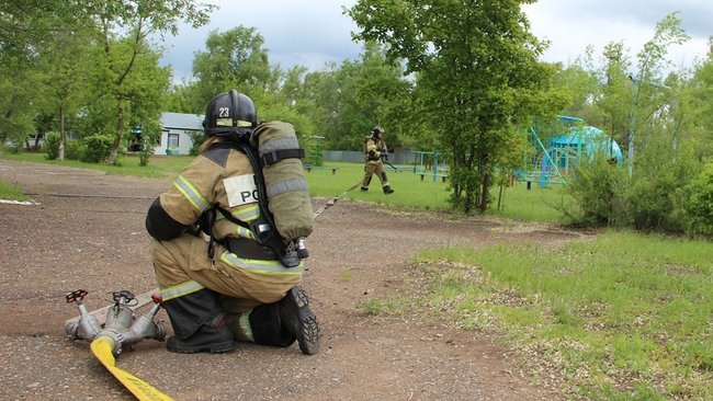 В Бузулуке прошли пожарные учения в детском лагере