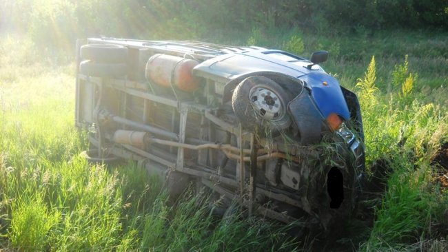 Под Бузулуком перевернулась ГАЗель