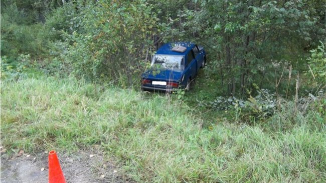 В Курманаевском районе автомобиль слетел в кювет 
