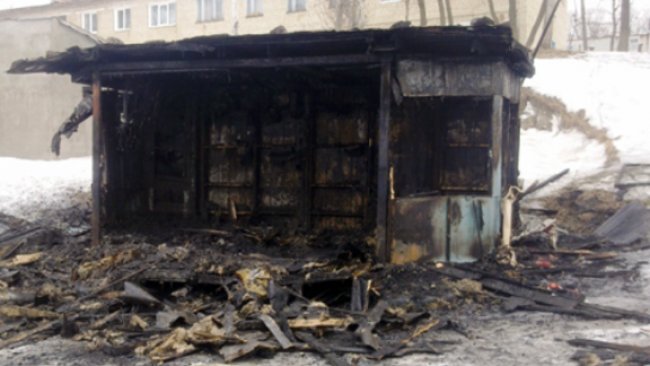 В Бузулуке сгорел продуктовый ларек 