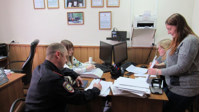 В отделении МВД «Бузулукский» студенты проходят стажировку 