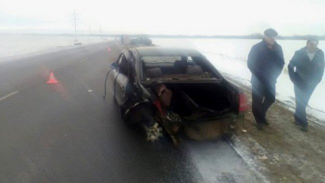 В Бузулукском районе столкнулись Audi A4 и Renault Logan