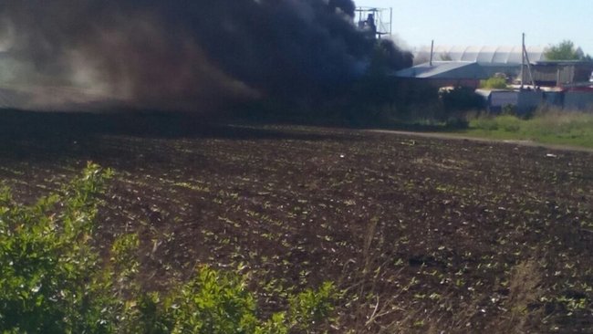 В Бузулуке произошел крупный пожар