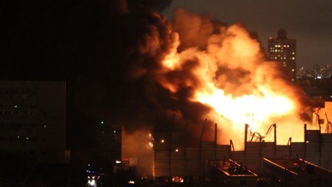 В Бузулуке горел машиностроительный завод