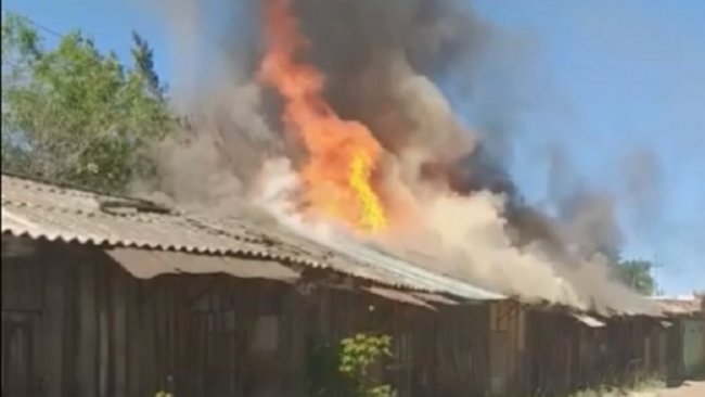 В Бузулуке сгорело несколько сараев