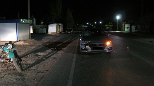 В Бугуруслане произошло ДТП с участием мотоциклиста