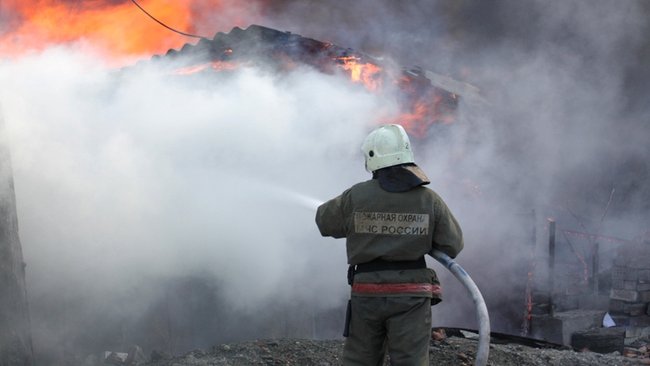 В Бузулукском районе в пожаре пострадал мужчина