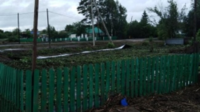 В Красногвардейском районе в результате ливня подтопило дома