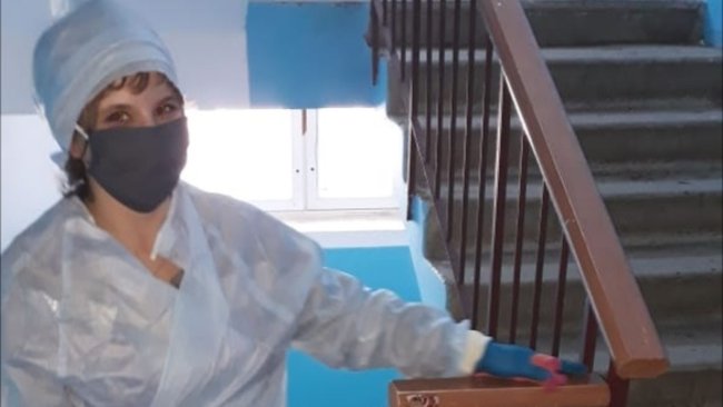 В Бузулуке проводится дезинфекция в подъездах многоквартирных домов