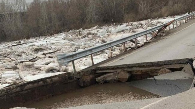 В Бузулуке произошло обрушение дорожного покрытия моста 