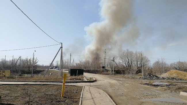 Сегодня в Бузулуке тушат крупное возгорание 