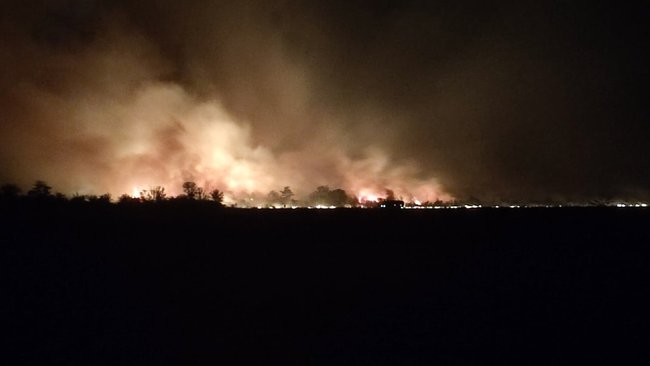 В Бузулуке ночью тушили крупный пожар