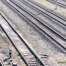 Железнодорожные пути на станции 