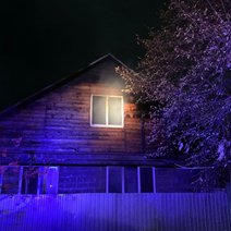 В Бузулуке вечером горел большой дом