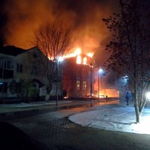 В центре Бузулука горит торговый дом