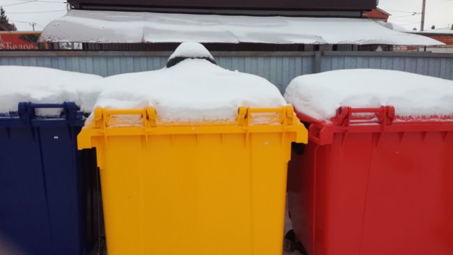 В Бузулуке баки для раздельного сбора мусора 