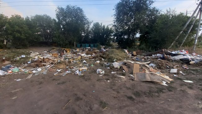 В Бузулуке стихийная свалка образовалась прямо в черте города 