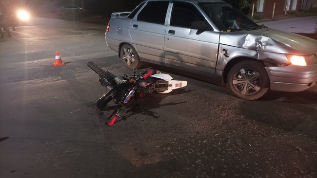 В Бузулуке 14-летний мотоциклист госпитализирован после ДТП