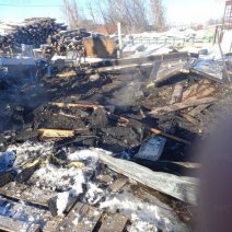 В Бузулукском районе сгорела большая хозпостройка 