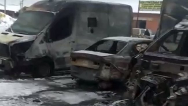 Пожар в автосервисе не оставил бузулучан равнодушными 