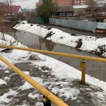 В бузулукском Суходоле вода пребывает с быстрой скоростью