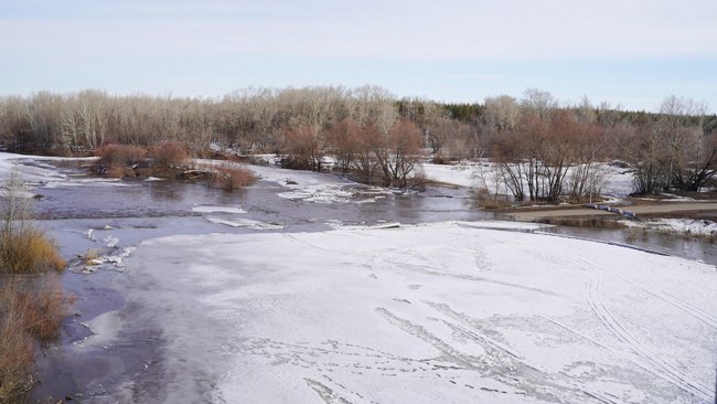 Вода прибывает: в реке Самара в Бузулуке уровень достиг почти трех метров