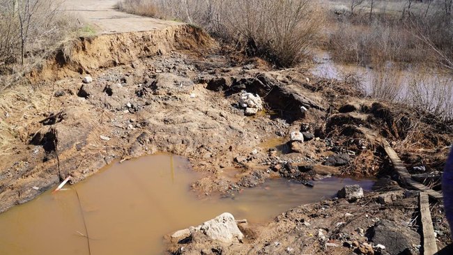 В Бузулуке восстановят обвалившуюся дорогу за 7 микрорайоном 