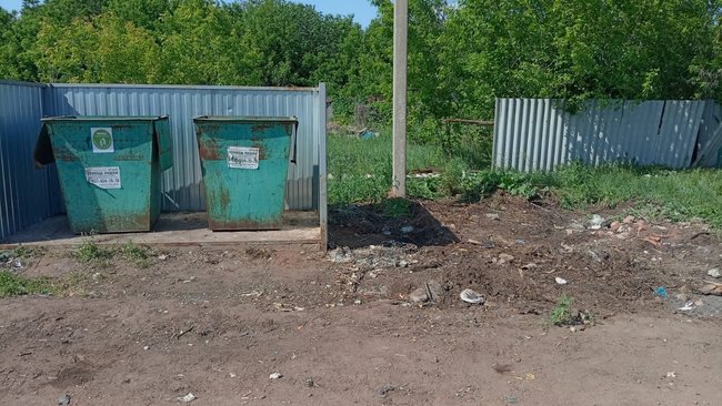 В Бузулукском районе после жалобы сельчан мусор все-таки убрали