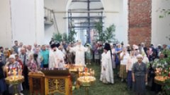 В строящемся  кафедральном соборе Бузулука проходят первые церковные службы 