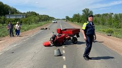 На автодороге Бузулук-Грачевка погиб 70-летний водитель мотороллера (18+)
