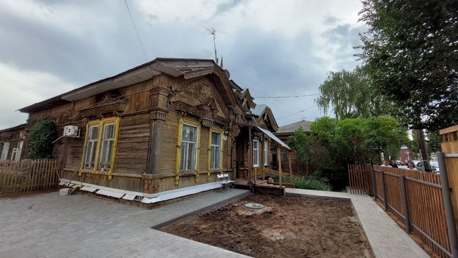 Во вдоре дома купца Соколова в Бузулуке продолжаются работы 