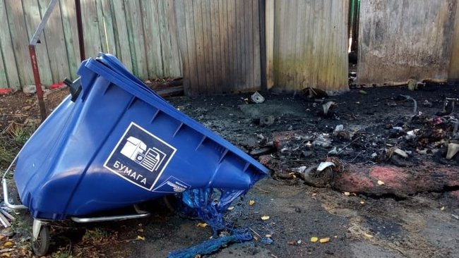 В Оренбуржье стали чаще гореть контейнерные площадки