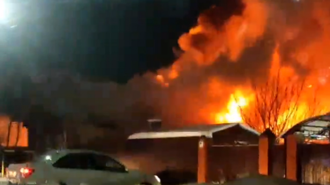 В Бузулуке ранним утром произошел пожар 