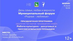 Программа муниципального форума «Родные-любимые»