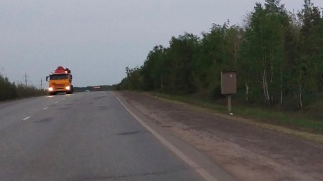 Незаметная камера на трассе 