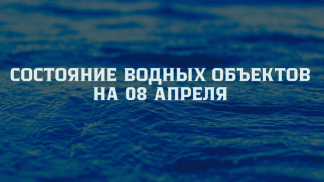 Информация по водным объектам и мостам на 08.04.2024