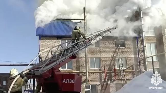 Пожар в Бузулуке на предприятии 