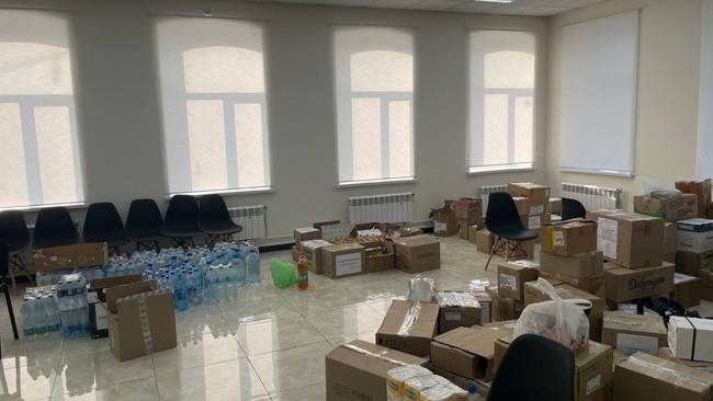 Гуманитарный груз пострадавшим в Курскую  область