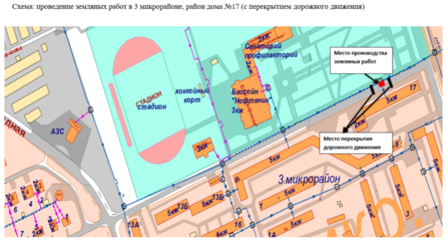 Уведомление о перекрытии дорожного движения