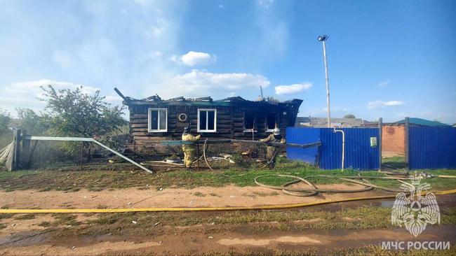 Пожар в Палимовке: хозяин дома получил травмы