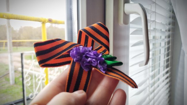 Куда не рекомендуется привязывать Георгиевскую ленточку