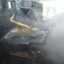 В Бузулуке вечером сгорел автомобиль в гараже